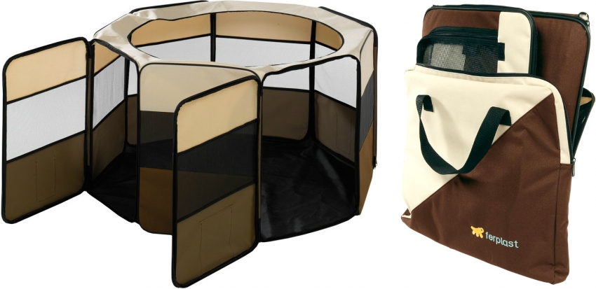 Lều có thể gập lại dưới dạng lều bạt rất tiện lợi cho những chuyến du lịch thường xuyên cùng chó Lều có thể gập lại dưới dạng lều bạt rất tiện lợi cho những chuyến du lịch thường xuyên cùng chó