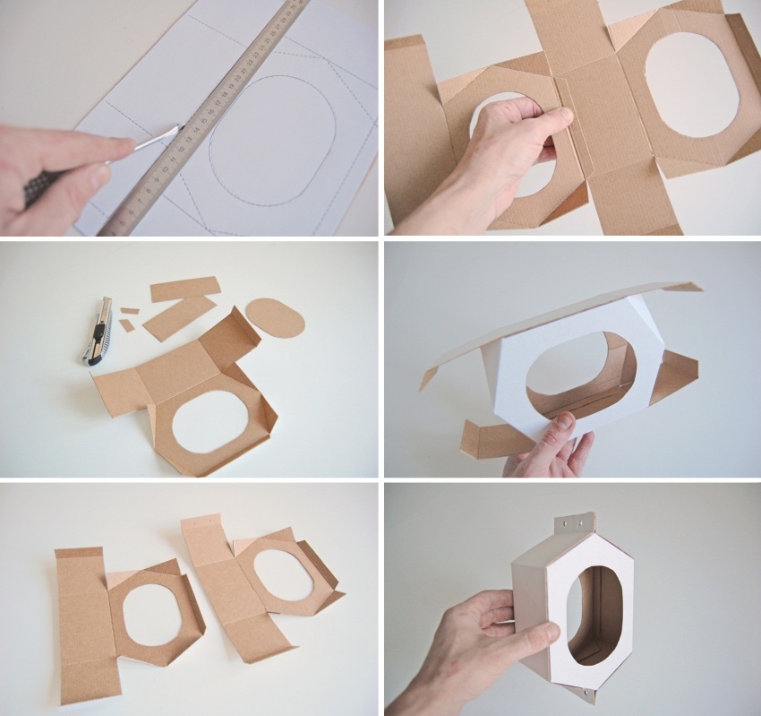 Technologia wytwarzania tekturowych karmników dla ptaków Technologia wytwarzania tekturowych karmników dla ptaków