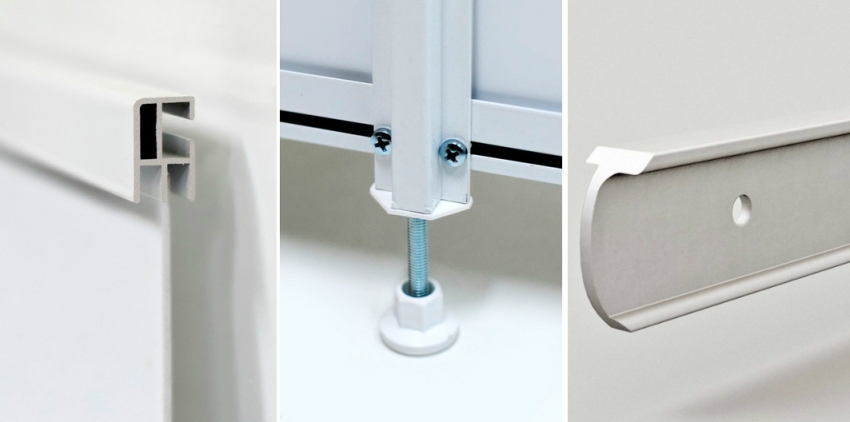 Kada kupujete zaslon, važno je obratiti pažnju na kvalitetu pričvršćivača, nogu, vijaka i vodilica, budući da o tim elementima ovisi trajanje rada cijele konstrukcije. Kada kupujete zaslon, važno je obratiti pažnju na kvalitetu pričvršćivača, nogu, vijaka i vodilica, budući da o tim elementima ovisi trajanje rada cijele konstrukcije.