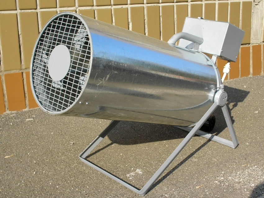 En varmepistol til opvarmning af et rum kan samles med dine egne hænder fra improviserede midler En varmepistol til opvarmning af et rum kan samles med dine egne hænder fra improviserede midler