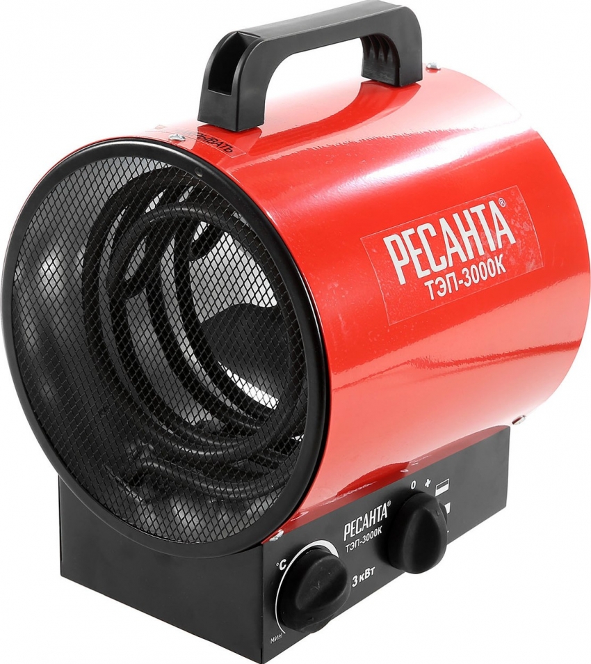 Resanta TEP-3000K bruges til opvarmning af garager og andre lokaler Resanta TEP-3000K bruges til opvarmning af garager og andre lokaler