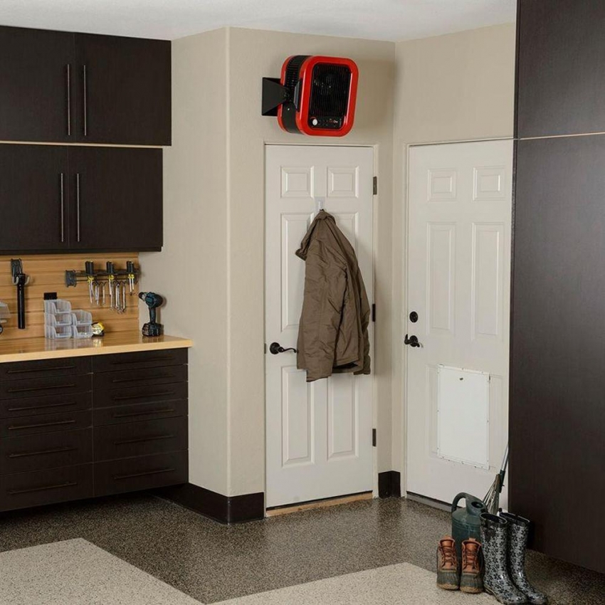 Nogle modeller af varmepistoler kan monteres på væggen Nogle modeller af varmepistoler kan monteres på væggen