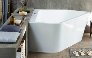 Hjørnebad: størrelser, priser og former på populære modeller