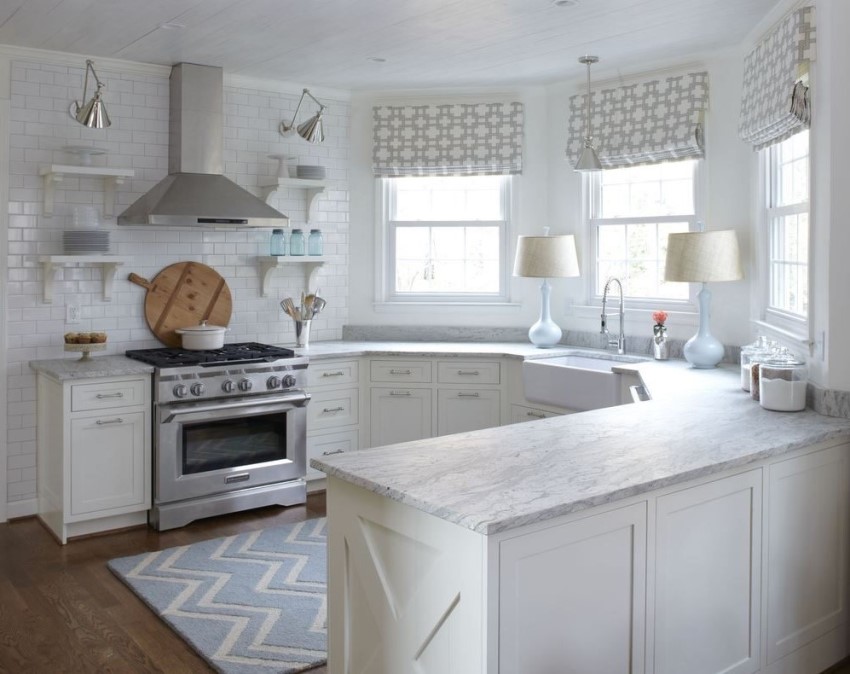 Using a bay window in the kitchen allows you to increase the usable area of the room Using a bay window in the kitchen allows you to increase the usable area of the room