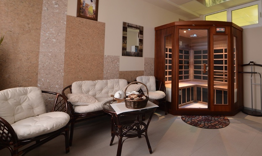 דוכן אינפרא אדום פינתי עשוי מהגוני מוצק דוכן אינפרא אדום פינתי עשוי מהגוני מוצק