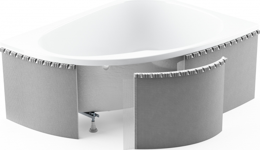 มีหน้าจอสำหรับอ่างอาบน้ำขนาดต่างๆซึ่งอาจรวมถึงผนังด้านท้าย มีหน้าจอสำหรับอ่างอาบน้ำขนาดต่างๆซึ่งอาจรวมถึงผนังด้านท้าย