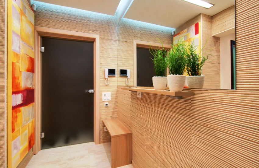 Bambustapeten eignen sich nicht nur zur Veredelung von Wohnräumen, sondern auch von Fluren und Fluren Bambustapeten eignen sich nicht nur zur Veredelung von Wohnräumen, sondern auch von Fluren und Fluren