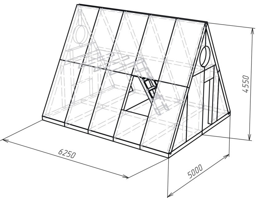 Varijanta sheme kuće u kolibi Varijanta sheme kuće-kolibe