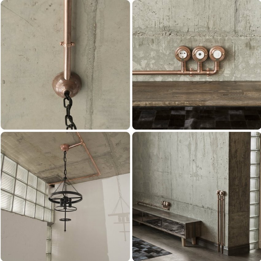 Ang Round metal-look cable duct ay maaaring maging pagtatapos ng panloob na disenyo Ang Round metal-look cable duct ay maaaring maging pagtatapos ng panloob na disenyo