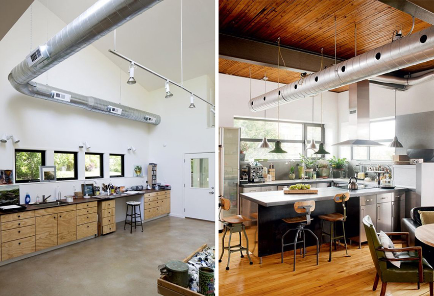 Contoh pemasangan sistem pengudaraan di dalam bilik Contoh pemasangan sistem pengudaraan di dalam bilik