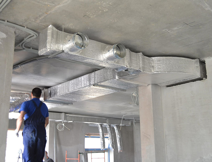 Proses pemasangan saluran dalaman Proses pemasangan saluran dalaman