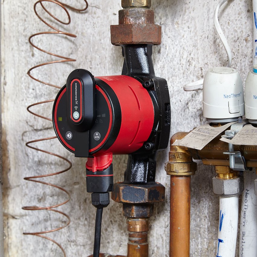 Die meisten Pumpenmodelle werden mit Überwurfmuttern an Rohren installiert Die meisten Pumpenmodelle werden mit Überwurfmuttern an Rohren installiert