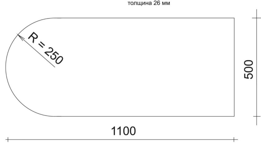 Esquema de sobretaula d’un taulell de barres estàndard en una cama Esquema de sobretaula d’un taulell de barres estàndard en una cama
