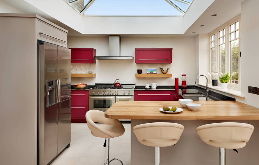 Per a un apartament estudi, un taulell de barra és una opció ideal, que es dividirà en zones funcionals Per a un apartament estudi, un taulell de barra és una opció ideal, que es dividirà en zones funcionals