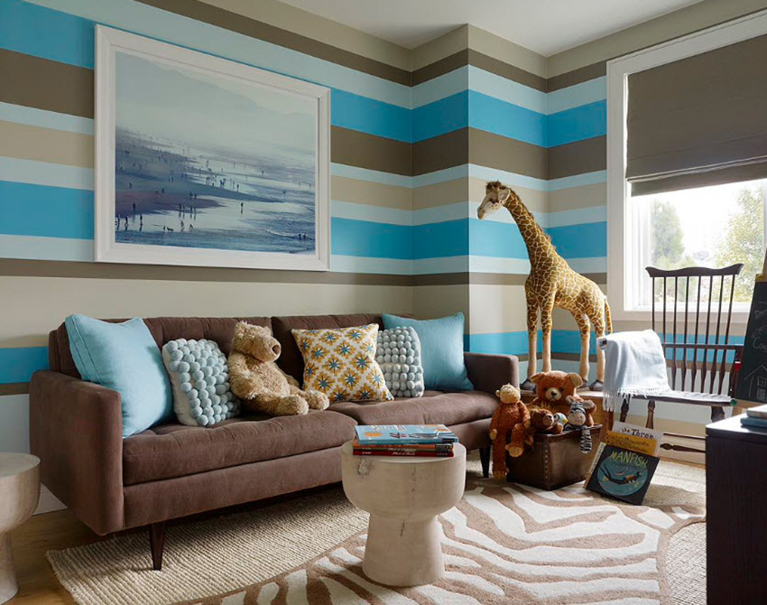 Kolorystom nie polecają dać się ponieść zbyt ciemnym (czarny, granatowy, ciemnoszary) i zbyt jasnym (szkarłatny, jasnozielony) kolorom we wnętrzu dziecięcego pokoju Kolorystom nie polecają dać się ponieść zbyt ciemnym (czarny, granatowy, ciemnoszary) i zbyt jasnym (szkarłatny, jasnozielony) kolorom we wnętrzu dziecięcego pokoju