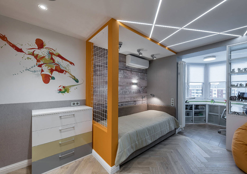 Dobrym rozwiązaniem byłoby zrobienie w pokoju tapety dla chłopca o tematyce sportowej. Dobrym rozwiązaniem byłoby zrobienie w pokoju tapety dla chłopca o tematyce sportowej.