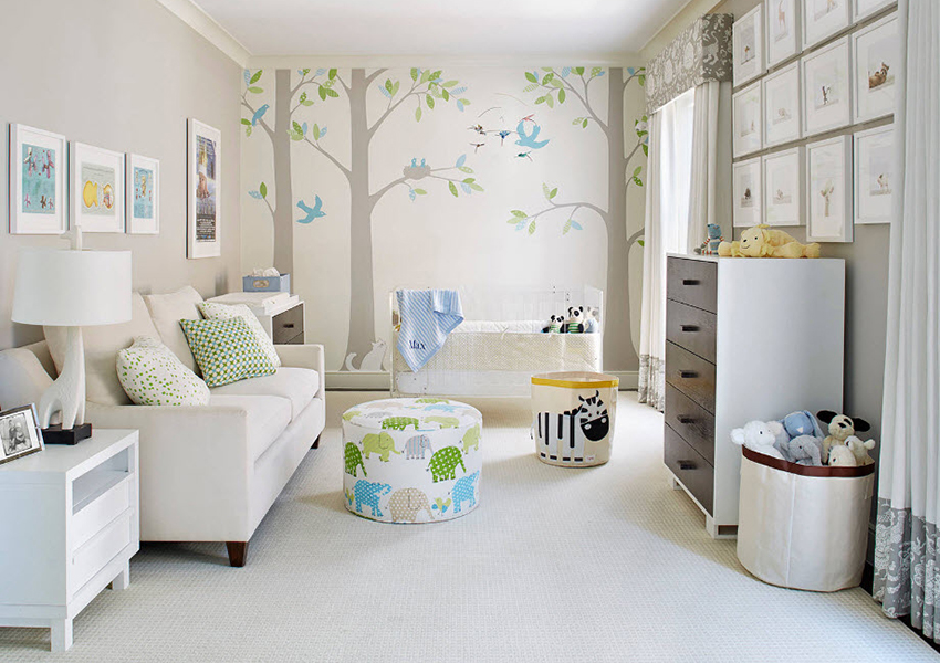 Ciepłe pastelowe kolory, beż i jasny brąz będą odpowiednimi rozwiązaniami kolorystycznymi do dziecięcej sypialni. Ciepłe pastelowe kolory, beż i jasny brąz będą odpowiednimi rozwiązaniami kolorystycznymi do dziecięcej sypialni.