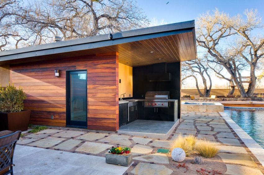 Phòng xông hơi khô đẹp hiện đại có sân thượng Phòng xông hơi khô đẹp hiện đại có sân thượng