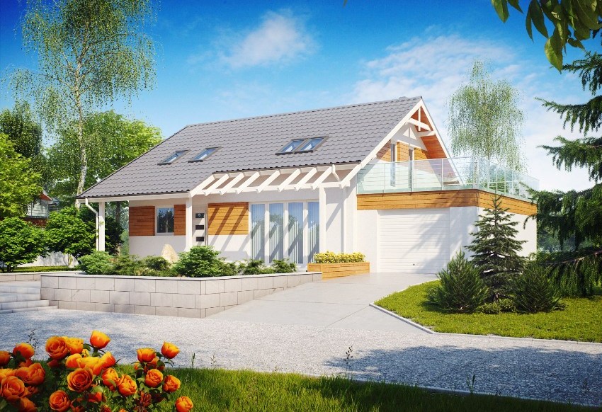 Dự án ngôi nhà nhỏ một tầng có gác xép Dự án ngôi nhà nhỏ một tầng có gác xép