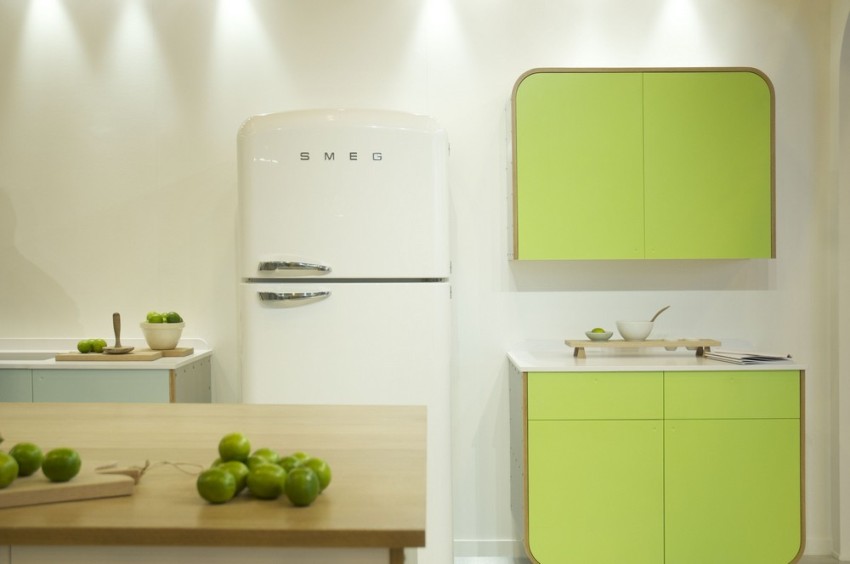 Os refrigeradores Smeg têm design moderno Os refrigeradores Smeg têm design moderno