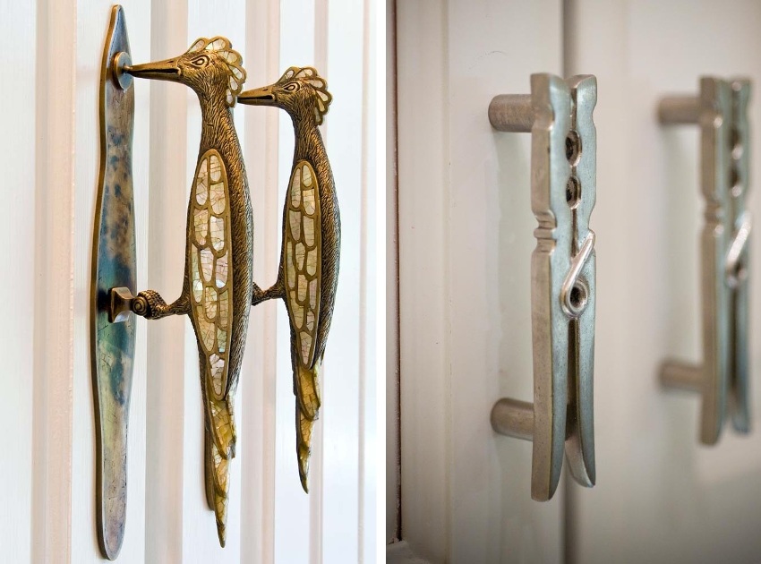 ตัวอย่างของมือจับดีไซน์เนอร์ที่แปลกตาซึ่งจะไม่มีใครสังเกตเห็นในการตกแต่งภายใน ตัวอย่างของมือจับดีไซน์เนอร์ที่แปลกตาซึ่งจะไม่มีใครสังเกตเห็นในการตกแต่งภายใน