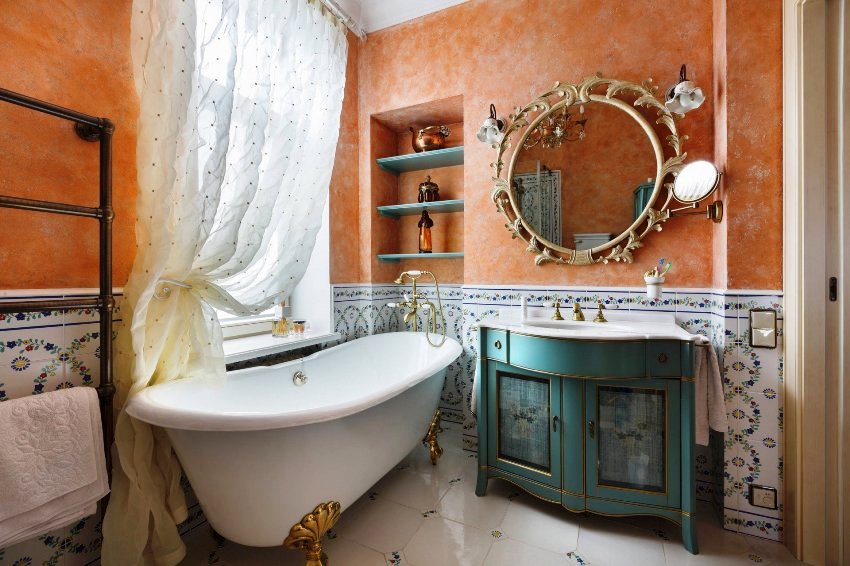 Det originale Comanta-badet i provençalsk stil passer for de som elsker uvanlig og sofistikert innredning Det originale Comanta-badet i provençalsk stil passer for de som elsker uvanlig og sofistikert innredning