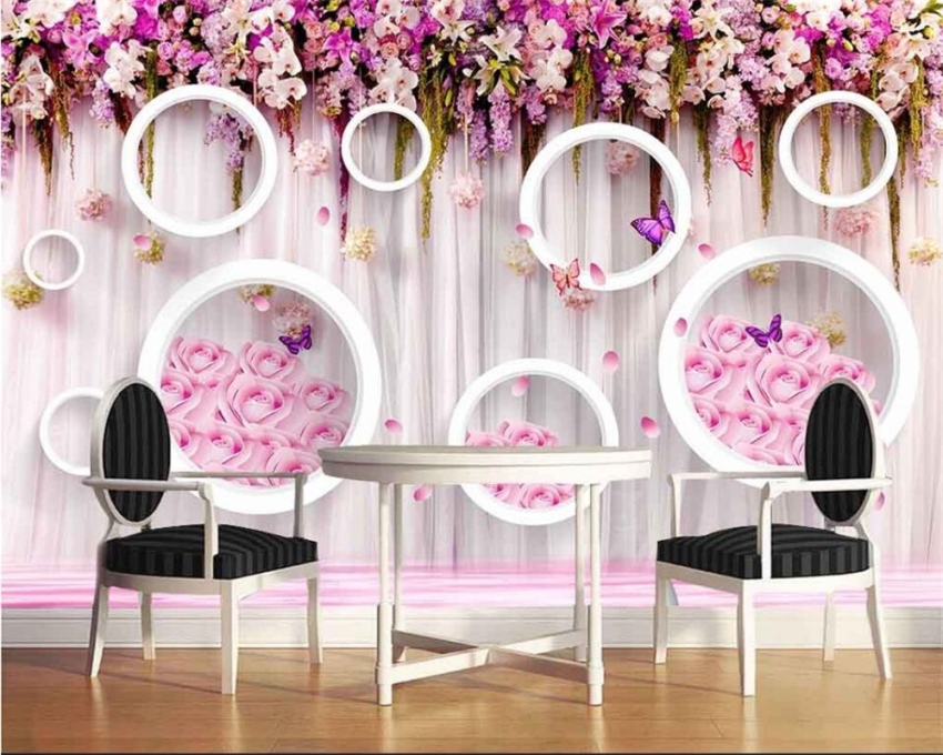 Stereoskopische 3D-Tapeten können Restaurants, Luxushotels und andere öffentliche Orte schmücken Stereoskopische 3D-Tapeten können Restaurants, Luxushotels und andere öffentliche Orte schmücken