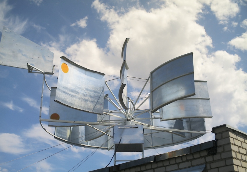 טורבינת רוח המיוצרת מחלקי מכונת כביסה טורבינת רוח המיוצרת מחלקי מכונת כביסה