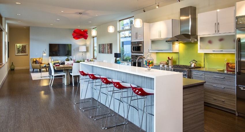 Modernia keittiön linoleumia voidaan käyttää tyylikkäimmissä ja ainutlaatuisimmissa sisätiloissa Linoleumi keittiöön: pinnoitteen ominaisuudet ja suositukset valinnalle