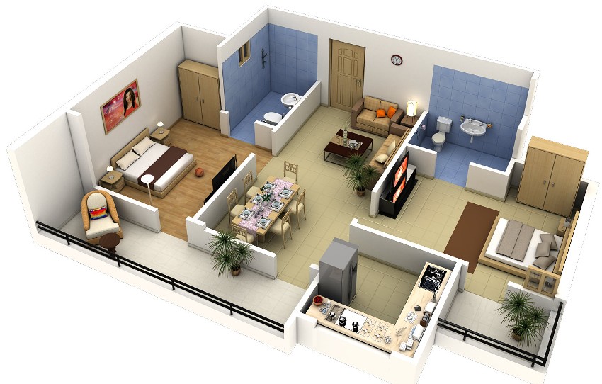 Благодарение на 3D изображението собствениците на апартаменти могат да оценят проекта в реалистична обстановка Благодарение на 3D изображението собствениците на апартаменти могат да оценят проекта в реалистична обстановка