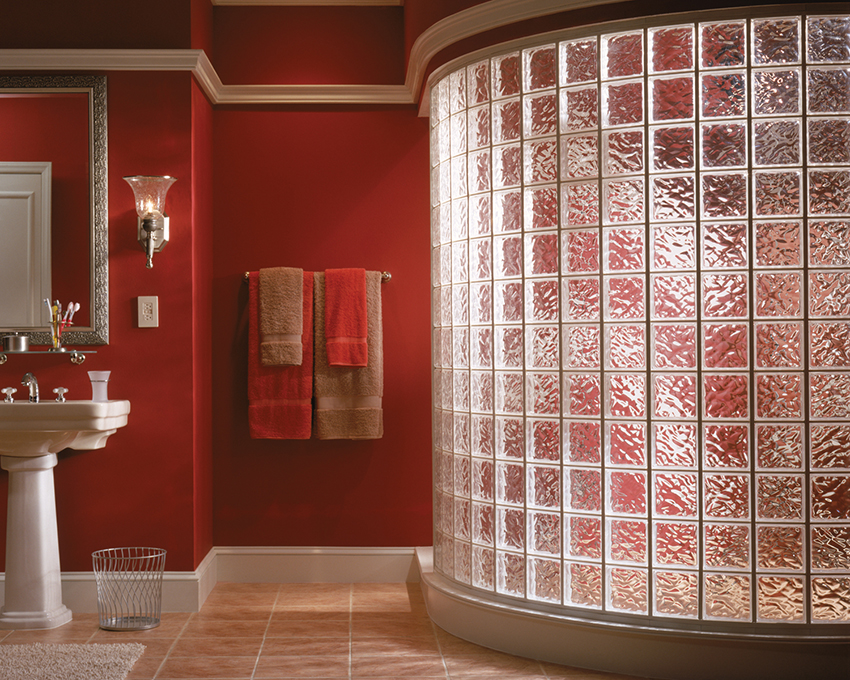 ניתן להשתמש בלוקים מזכוכית ליצירת דוכני מקלחת ניתן להשתמש בלוקים מזכוכית ליצירת דוכני מקלחת