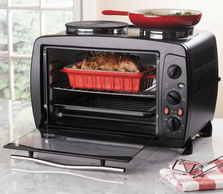 La mida d’un forn elèctric de taula depèn del seu volum La mida d’un forn elèctric de taula depèn del seu volum