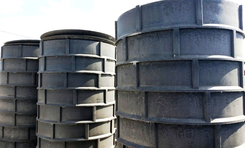 Pierścienie studni wykonane z kompozytu polimerowo-piaskowego Pierścienie studni wykonane z kompozytu polimerowo-piaskowego