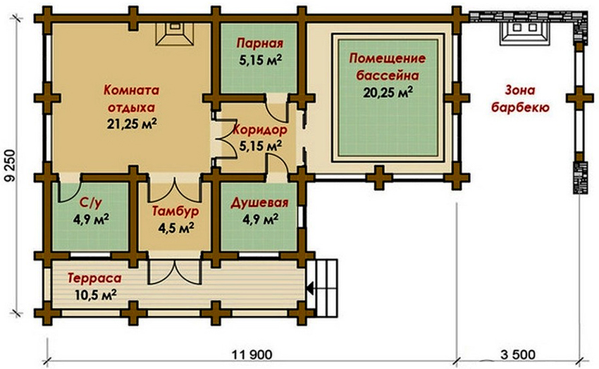 Dự án tổ hợp nhà tắm có bể bơi và khu tiệc nướng ngoài trời Dự án tổ hợp nhà tắm có bể bơi và khu tiệc nướng ngoài trời