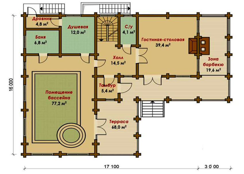 Dự án khu phức hợp nhà tắm lớn có kích thước 16 x 20,1 mét Dự án khu phức hợp nhà tắm lớn có kích thước 16 x 20,1 mét