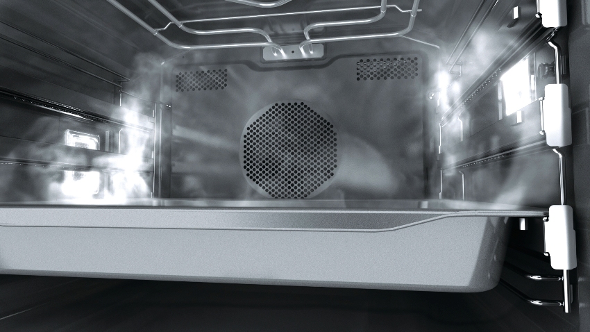 El mètode d’hidròlisi consisteix a col·locar una safata de forn amb una mica d’aigua al forn i activar el mode de neteja El mètode d’hidròlisi consisteix a col·locar una safata de forn amb una mica d’aigua al forn i activar el mode de neteja