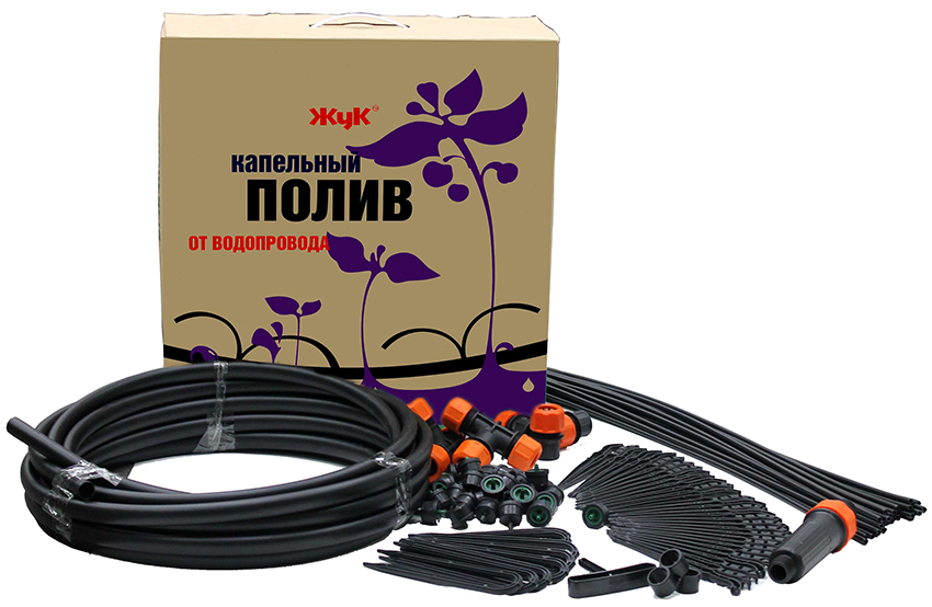 Det ferdige drypp vanningsanlegget Zhuk er det mest populære på hjemmemarkedet Det ferdige drypp vanningsanlegget Zhuk er det mest populære på hjemmemarkedet