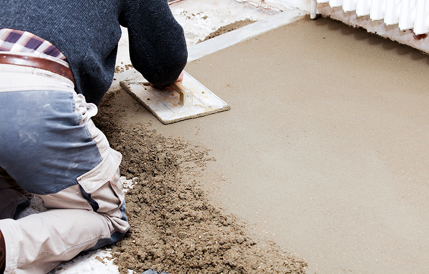Før du lægger linoleum, skal gulvet nivelleres omhyggeligt Før du lægger linoleum, skal gulvet nivelleres omhyggeligt