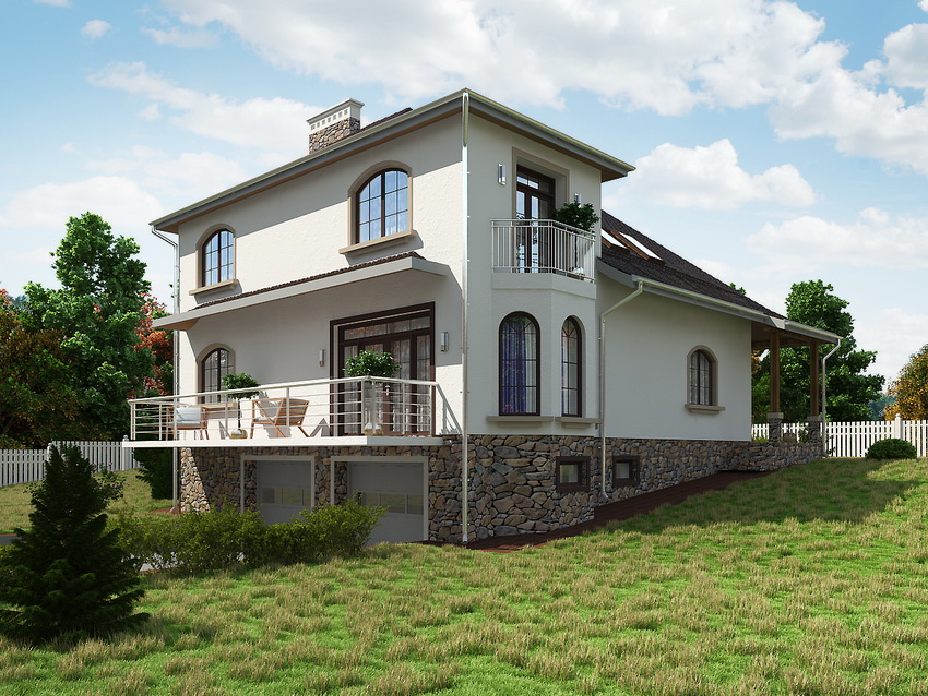 Et hus med kjelleretasje er flott for områder med ujevnt terreng eller bakker Et hus med kjelleretasje er flott for områder med ujevnt terreng eller bakker