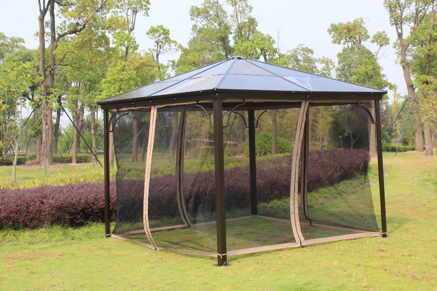 Dinding tekstil gazebo mempunyai banyak kelebihan berbanding struktur kaca. Dinding tekstil gazebo mempunyai banyak kelebihan berbanding struktur kaca.