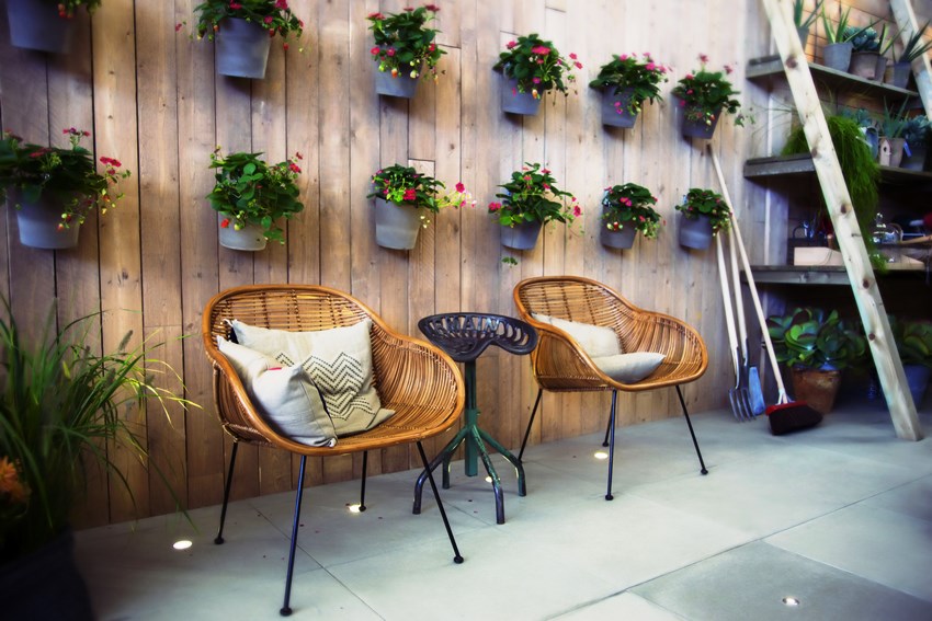 Terrassemøbler kan væves uafhængigt af en vinstok Terrassemøbler kan væves uafhængigt af en vinstok