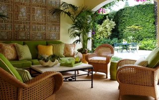 Rottingmøbler: flettet blonder i interiørdesign