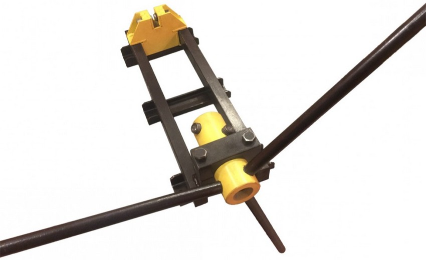 Drążek skrętny z podstawą z dwóch prętów kwadratowych Drążek skrętny z podstawą z dwóch prętów kwadratowych