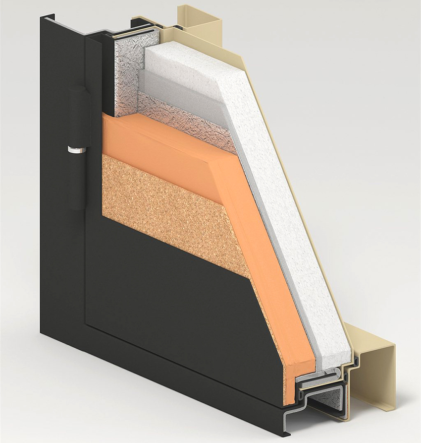 Si une porte en aluminium est installée à l'entrée d'une pièce chauffée, elle doit être équipée d'une coupure thermique Si une porte en aluminium est installée à l'entrée d'une pièce chauffée, elle doit être équipée d'une coupure thermique