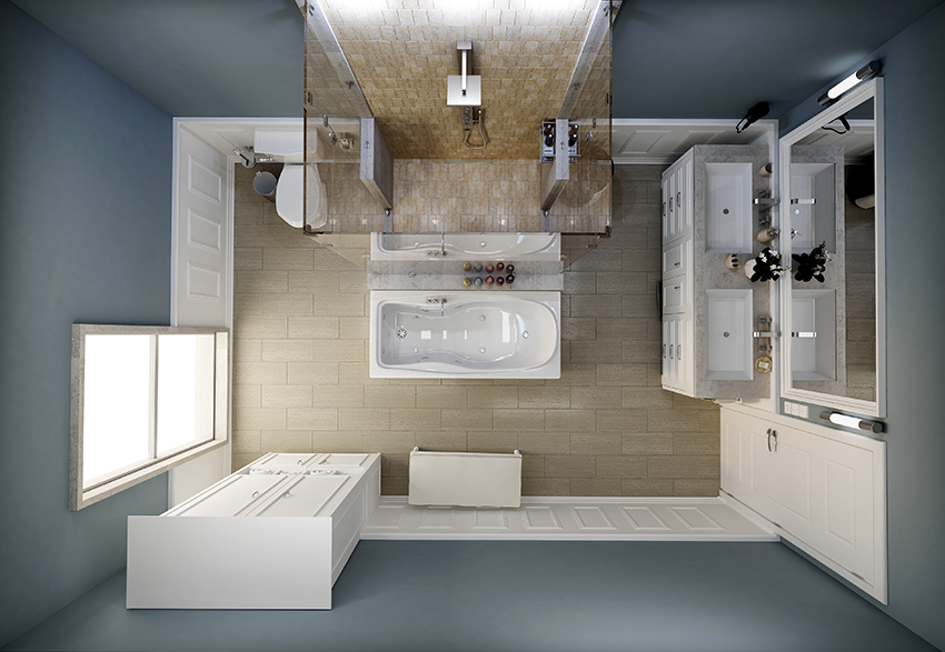 นอกจากห้องอาบน้ำแล้วห้องน้ำควรมีห้องสุขาอ่างล้างหน้าตู้และกระจก นอกจากห้องอาบน้ำแล้วห้องน้ำควรมีห้องสุขาอ่างล้างหน้าตู้และกระจก