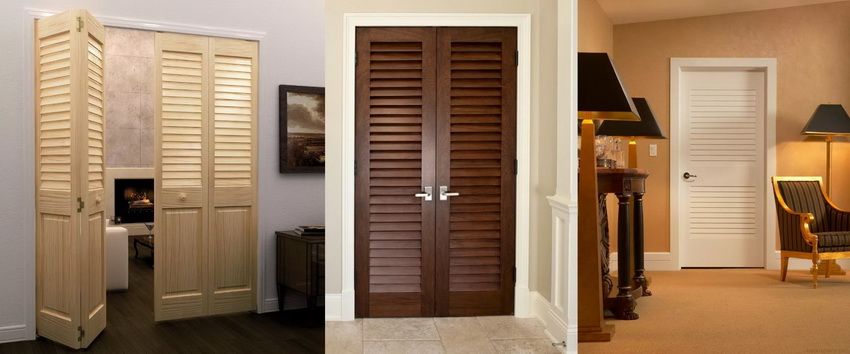 Portes Jalousie en bois naturel - une nouvelle tendance élégante à l'intérieur Portes Jalousie en bois naturel - une nouvelle tendance élégante à l'intérieur