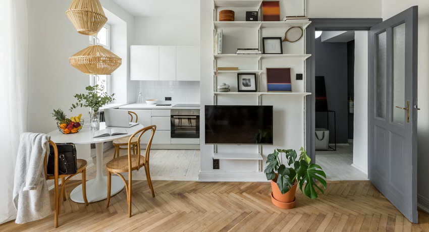 Apvalus stalas tinka tiek mažoms virtuvėms, tiek kambariams su dideliu plotu Apvalus stalas tinka tiek mažoms virtuvėms, tiek kambariams su dideliu plotu