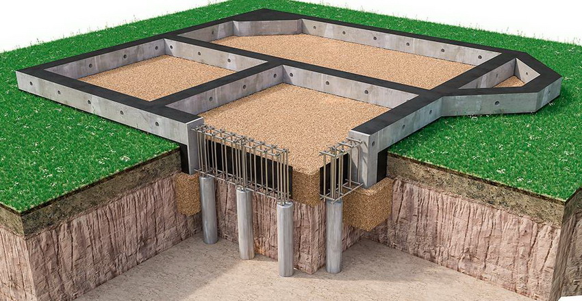 Konstruksjon av en monolitisk pælefundament Konstruksjon av en monolitisk pælefundament