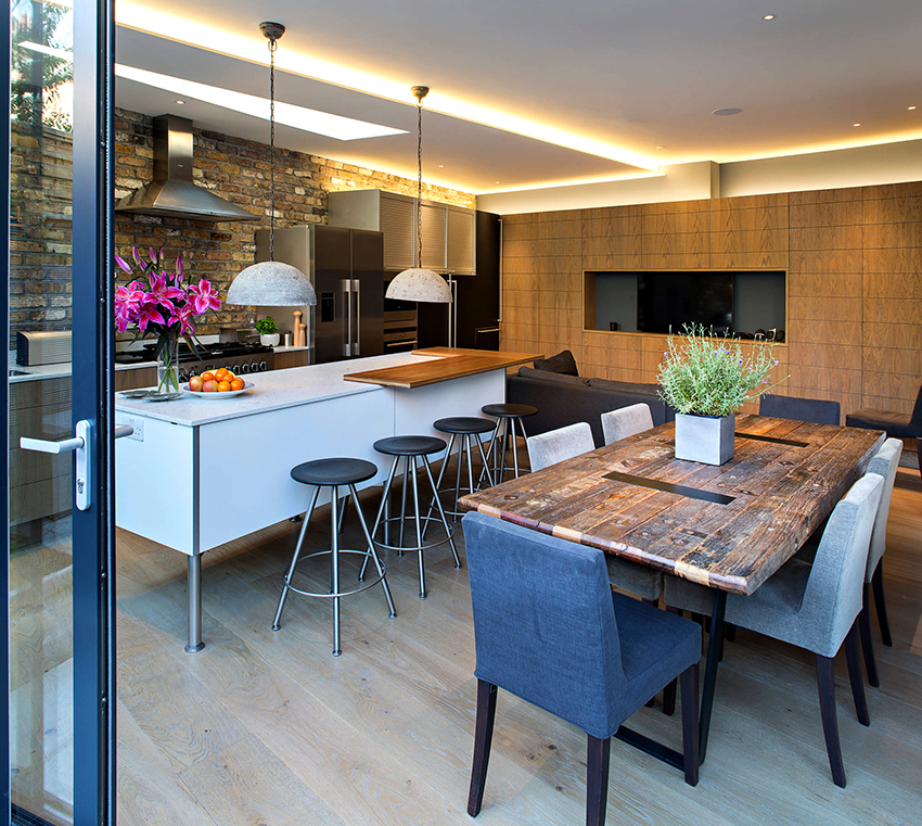 Takket være det store utvalget av barkrakker, kan de installeres i kjøkken med forskjellige design Takket være det brede utvalget av barkrakker, kan de installeres i kjøkken med forskjellige design