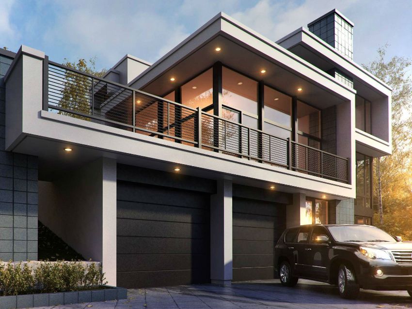 غالبًا ما تحتوي تصميمات المنازل العلوية على شرفات وتراسات وشرفات أرضية غالبًا ما تحتوي تصميمات المنازل العلوية على شرفات وتراسات وشرفات أرضية